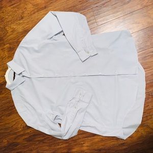 Perry Ellis Button Down Long Sleeve Gray XLT